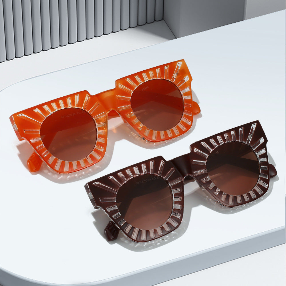 Ladies Fashion Sunglasses with Creative Geometric Frame Stornfield