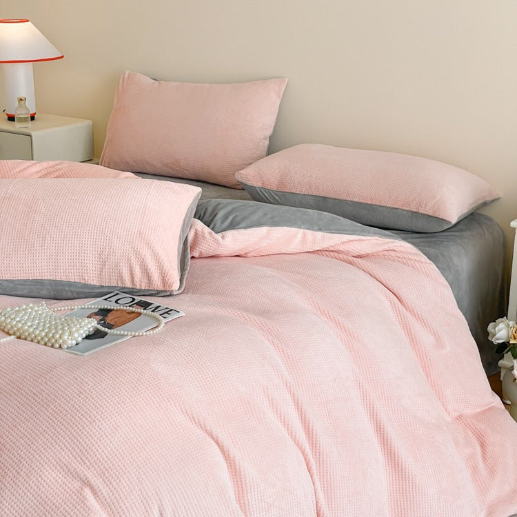 Premium Textured Quilt Cover Set