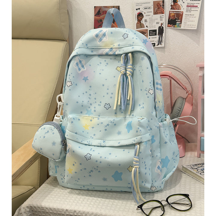 Cartoon-Embellished Casual Backpack Stornfield