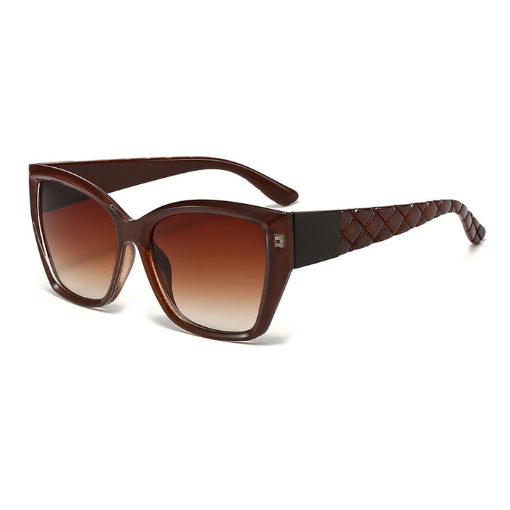 Ladies Oversized Cat-Eye Sunglasses with Stylish Accents Stornfield
