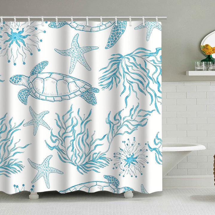 Ocean-Inspired Shower Curtain Stornfield