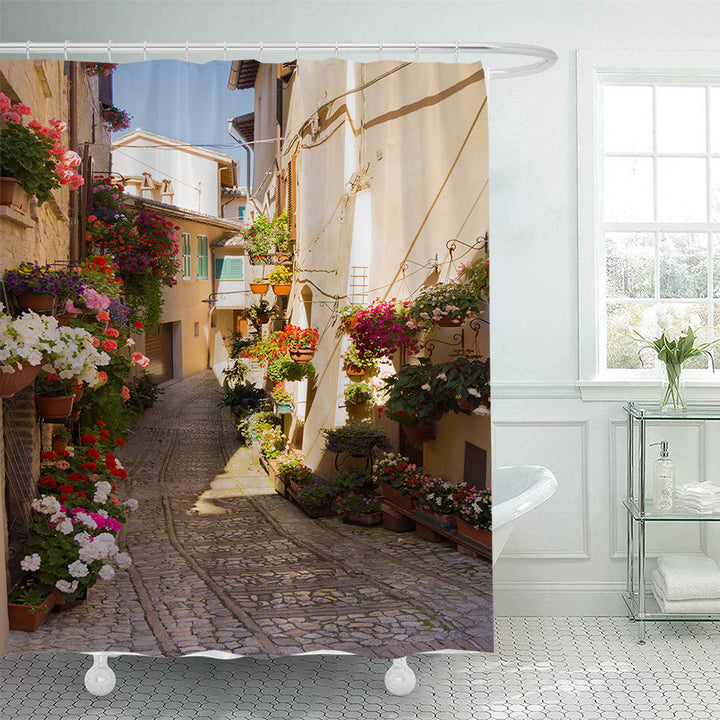 Floral Lane-Inspired Shower Curtain Stornfield