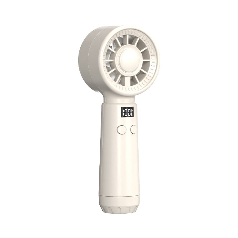 Unisex Portable Hand Fan with Digital Display and Multiple Speed Settings Stornfield
