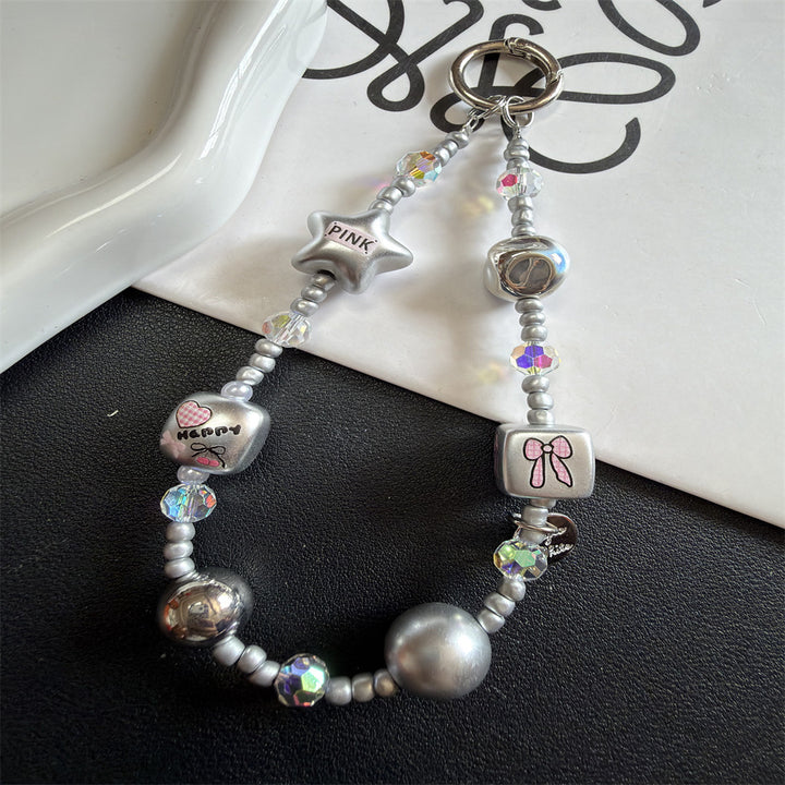 Decorative Beaded Charm Keychain Stornfield 1790135619