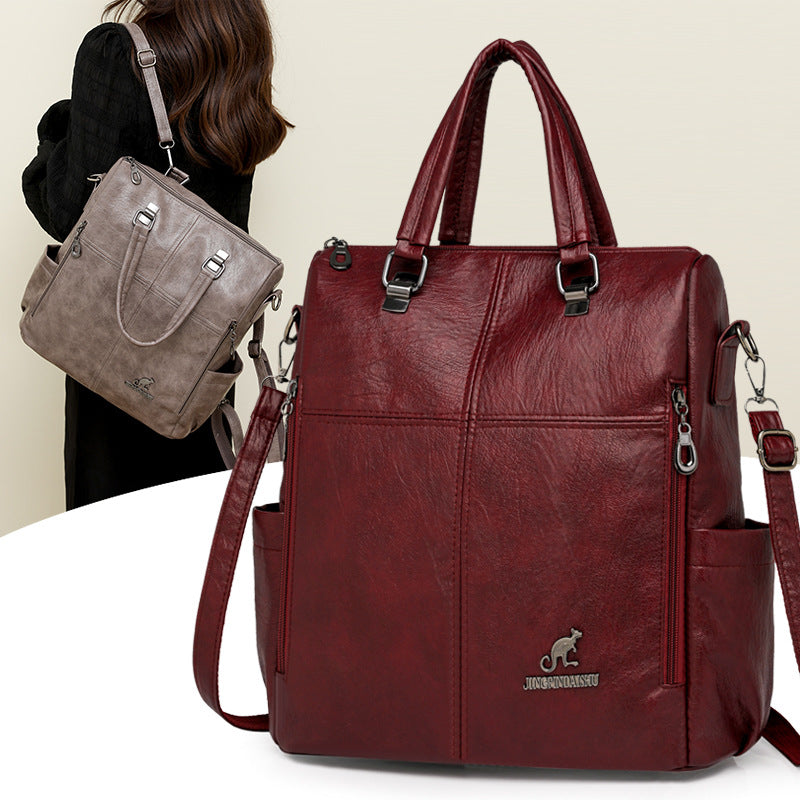 Multi-Functional Faux Leather Handbag Stornfield