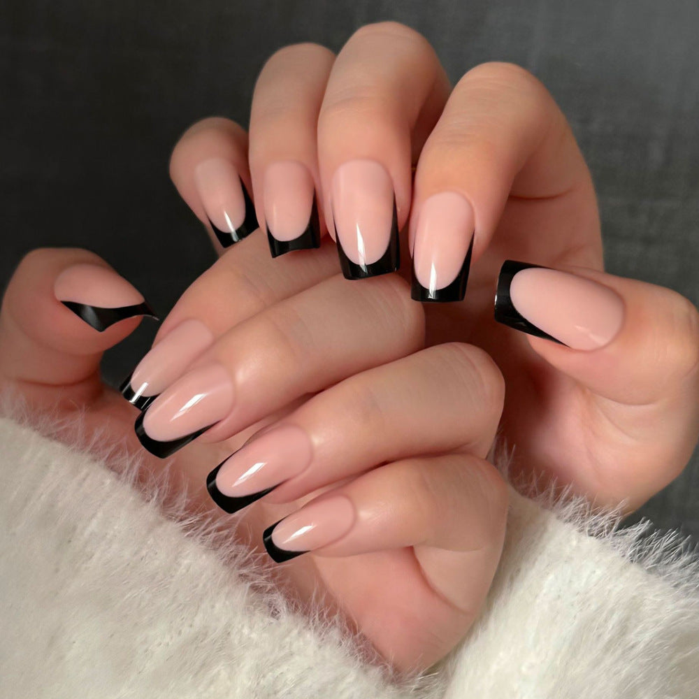 Elegant French Tip Nail Extensions Stornfield