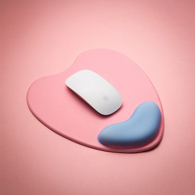 Heart-Shaped Mouse Pad with Wrist Support