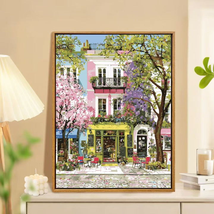 Charming Springtime Market Landscape Wall Art Stornfield