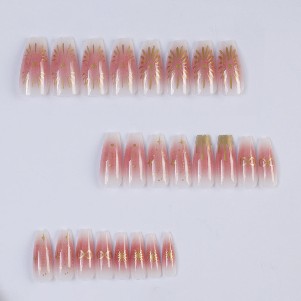 Artificial nails with floral design Stornfield