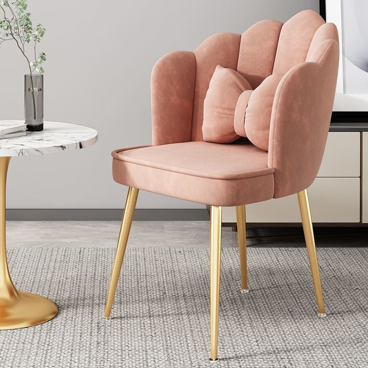 Modern Accent Chair with Gold Legs Stornfield
