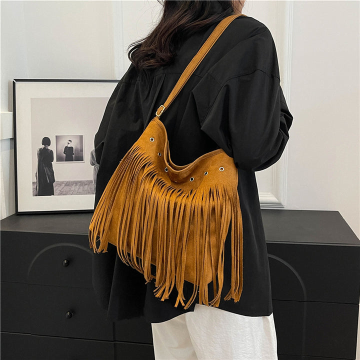 Fringe Suede Crossbody Bag Stornfield
