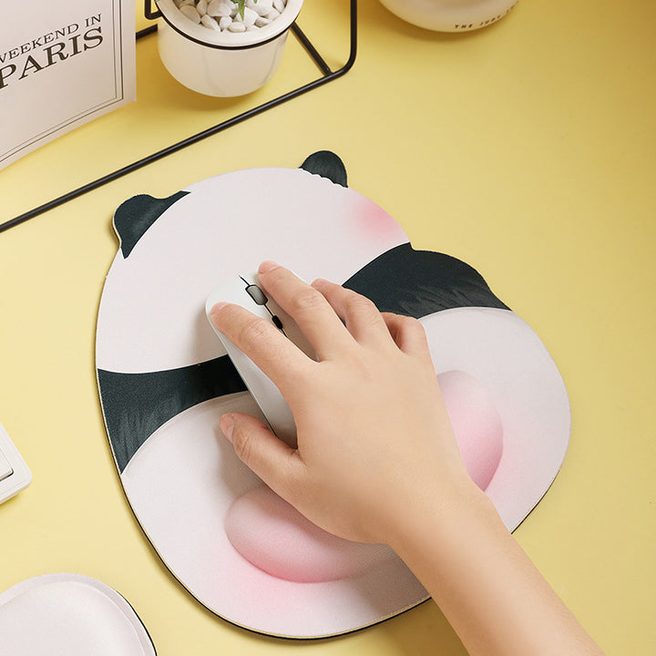 Cute Cartoon Panda-Themed Mouse Pad