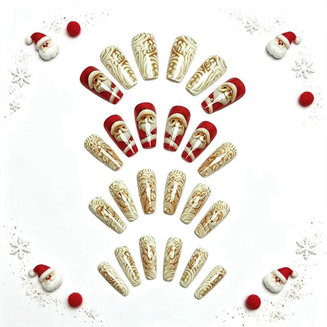 Christmas nail art with festive Santa motif Stornfield