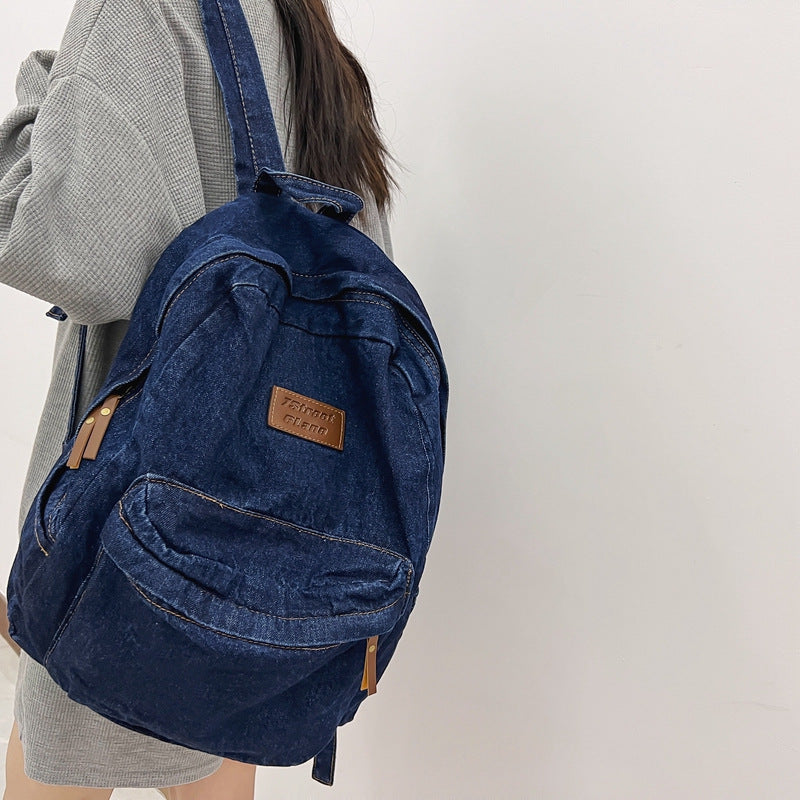 Denim Travel School Backpack Stornfield