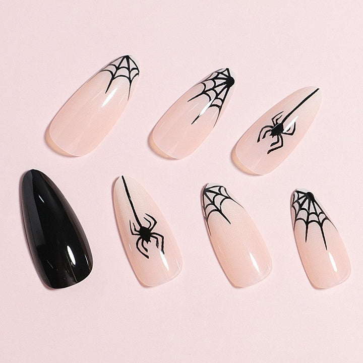 Artistic Spider Design Press-On Nails Stornfield