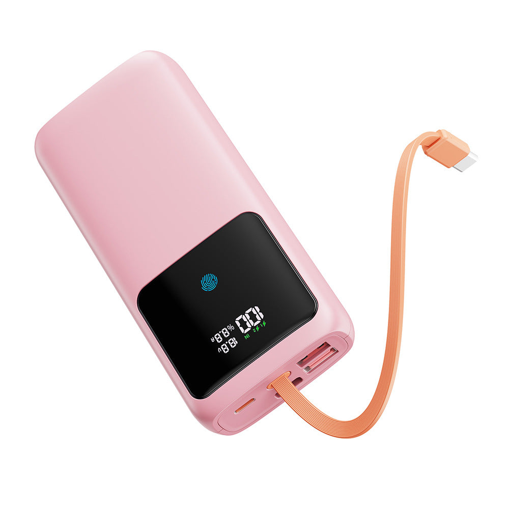Power bank with LED display and integrated charging ports Stornfield