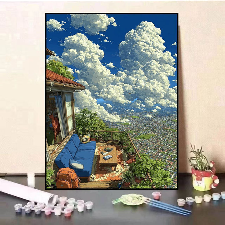 Scenic Balcony Canvas Art Print Stornfield