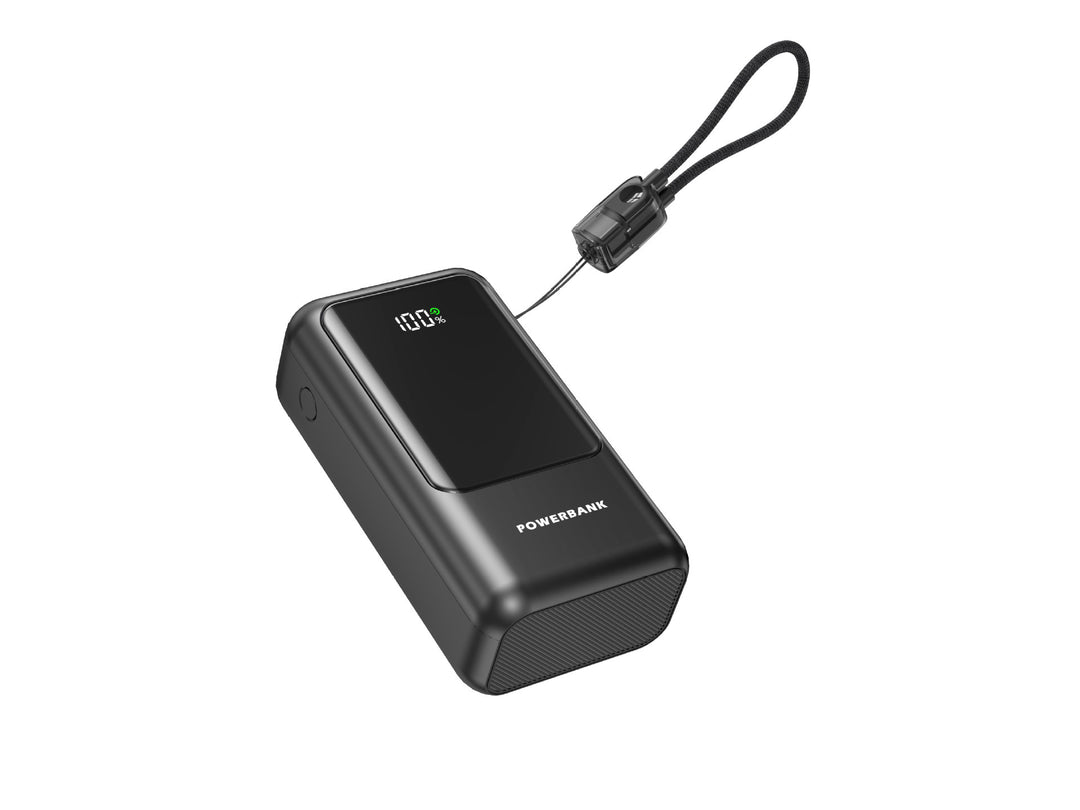Portable power bank with digital charge indicator and compact design Stornfield