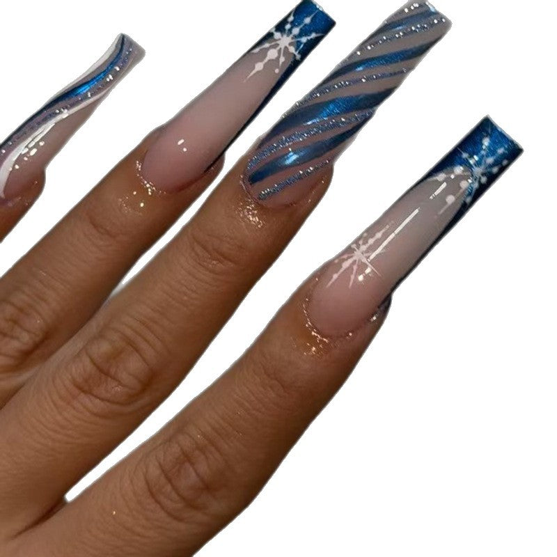 Artistic Decorative Long Acrylic Nail Enhancements Stornfield