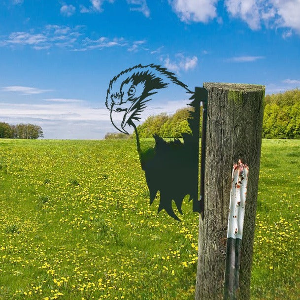 Outdoor Garden Farm Peeping Goat Metal Artwork Indoor Decoration | Stornfield