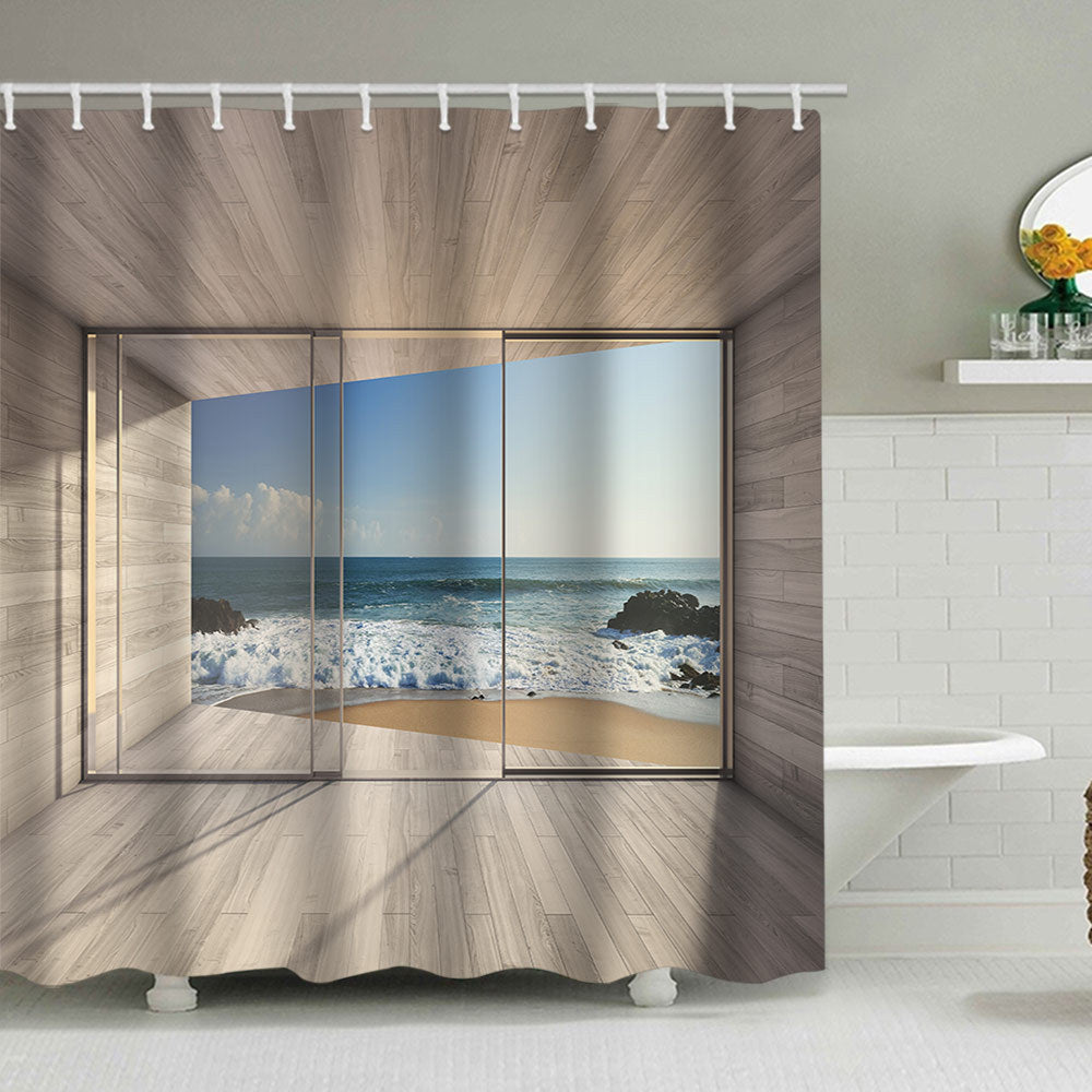Tropical Oasis Shower Curtain Stornfield