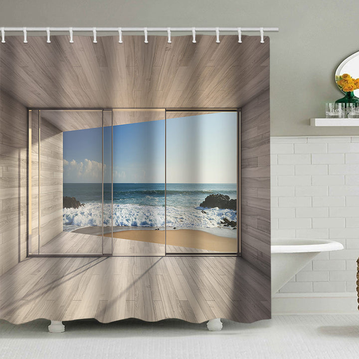 Tropical Oasis Shower Curtain Stornfield