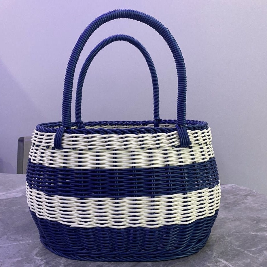 Women Handwoven Basket with Sturdy Handles Stornfield