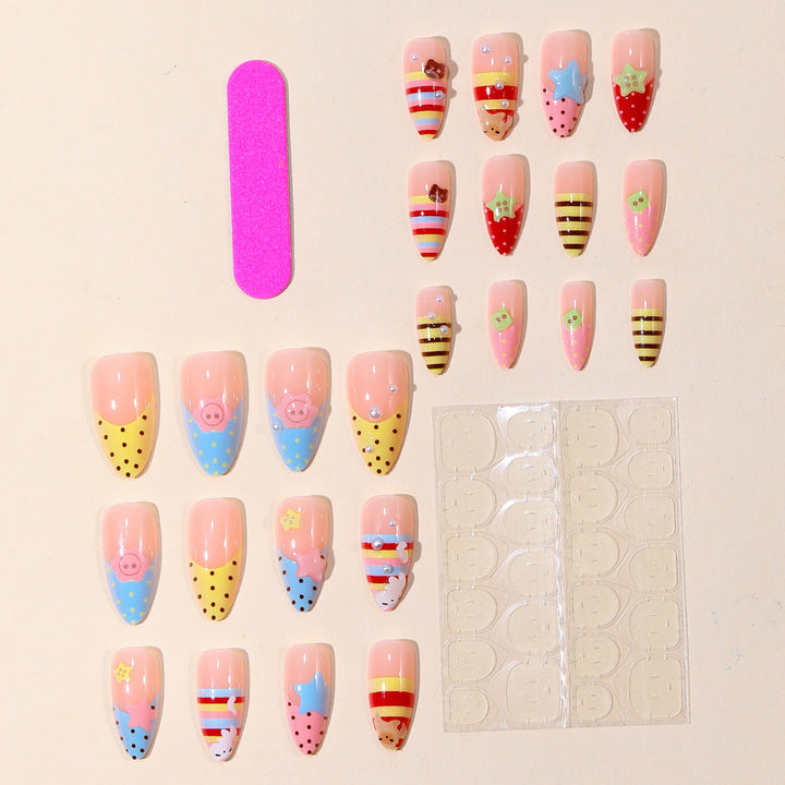 Whimsical Cartoon-Inspired 3D Nail Art Extensions Stornfield