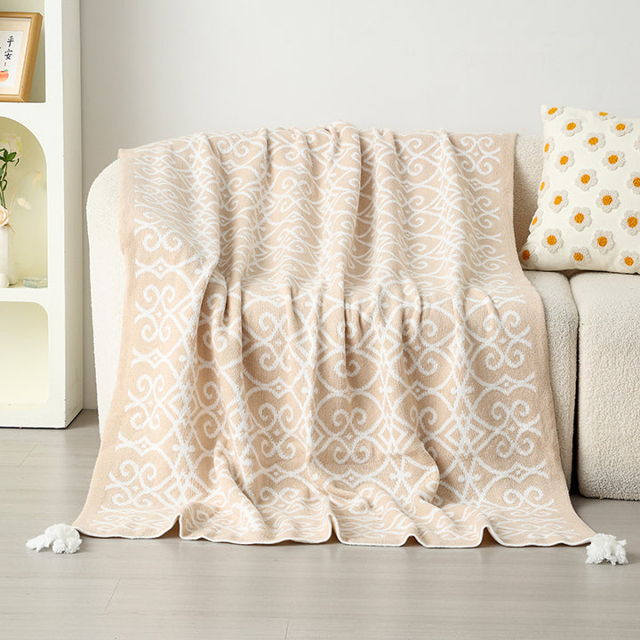 Patterned Accent Throw Blanket