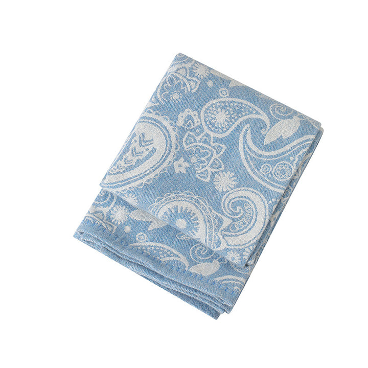 Women's exclusive and cozy knit blanket with geometric pattern Stornfield