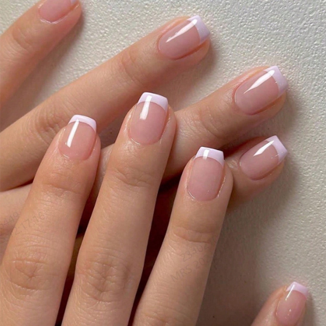 Elegant Floral Bow Press-On Nail Tips Stornfield