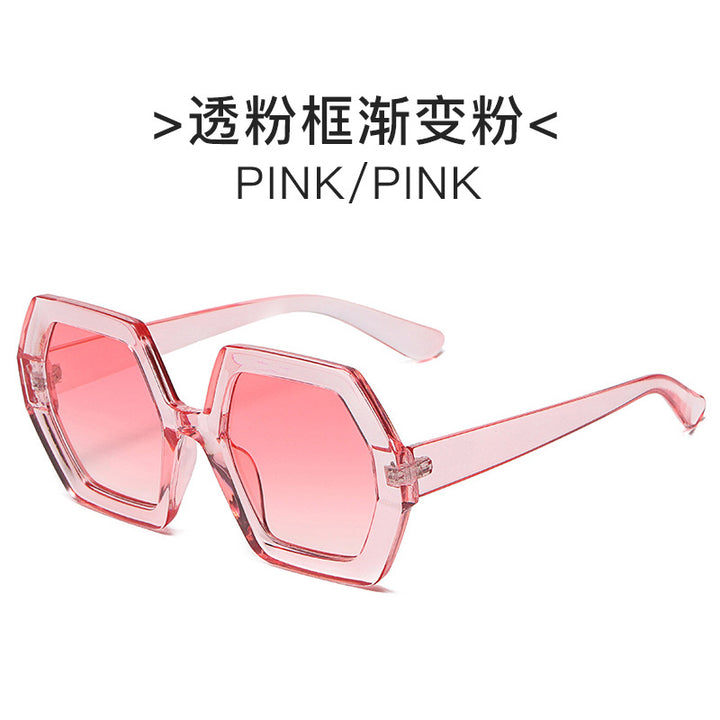 Women extravagant hexagonal sunglasses Stornfield