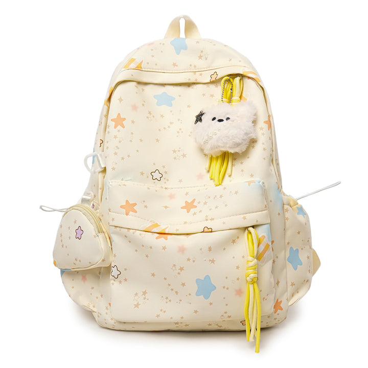 Cartoon-Embellished Casual Backpack Stornfield