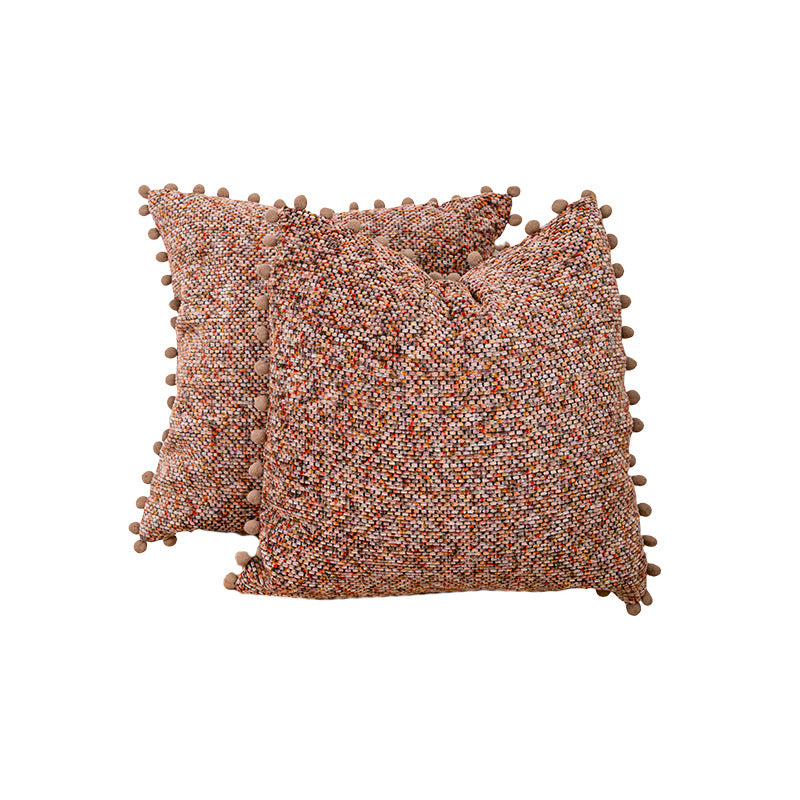 Textured Knitted Decorative Pillow