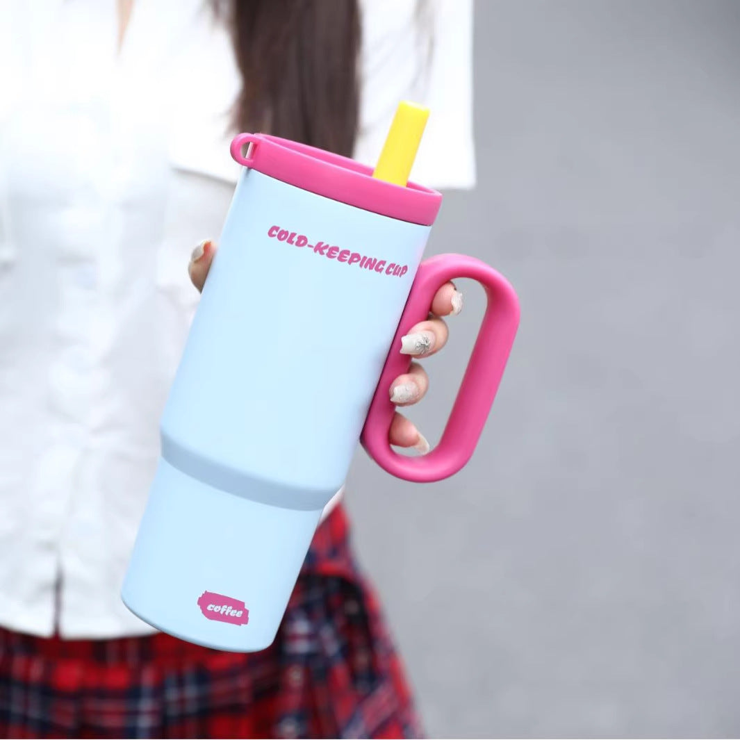 Women's insulated cup with practical straw Stornfield