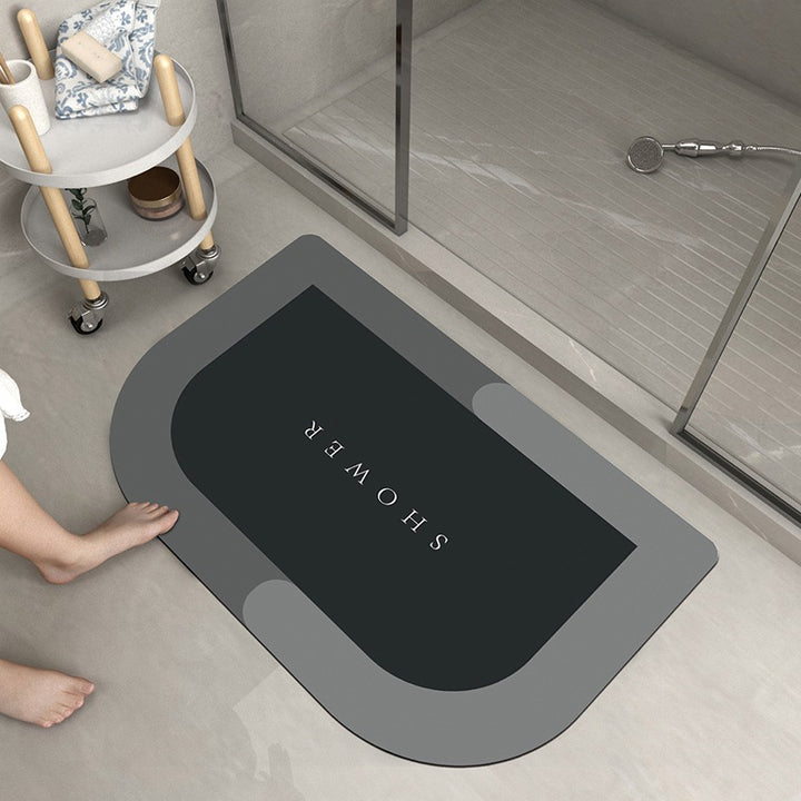 Luxurious Abstract Marble Bath Mat Stornfield