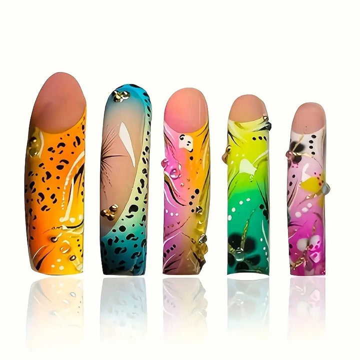 Artistic Long Length Press-On Nails Stornfield