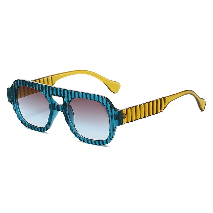 Ladies fashionable sunglasses in futuristic design with textured frame Stornfield