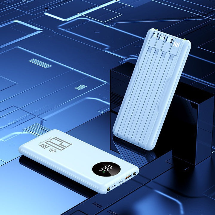 Portable high-performance power bank with intelligent cable management Stornfield