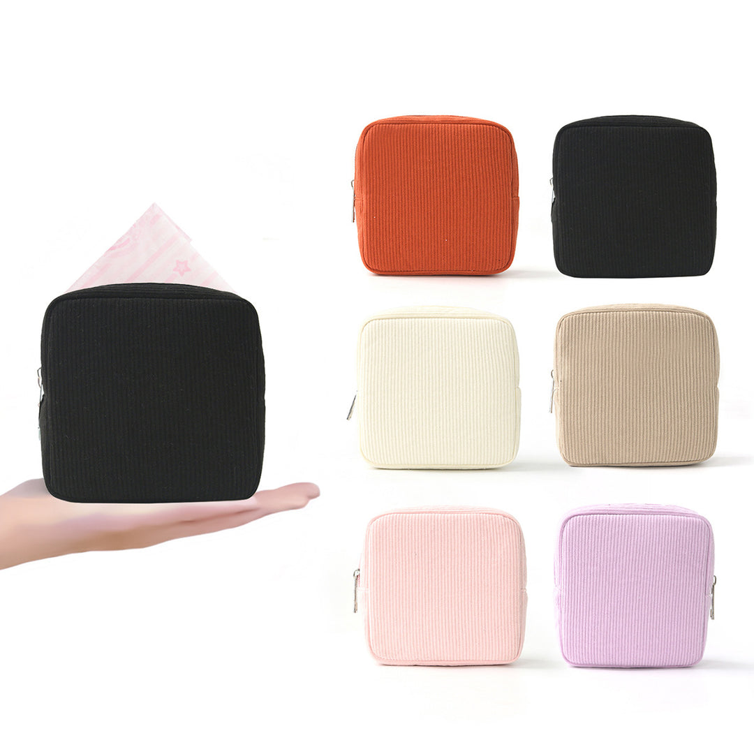Cosmetic storage bag with structured surface Stornfield