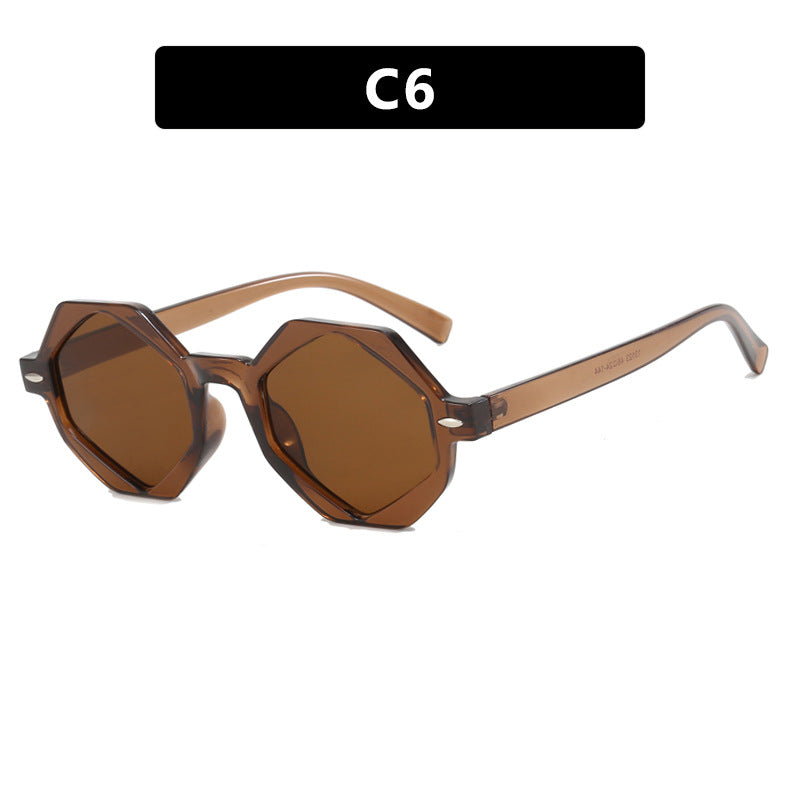 Ladies trendy sunglasses in modern octagonal design Stornfield