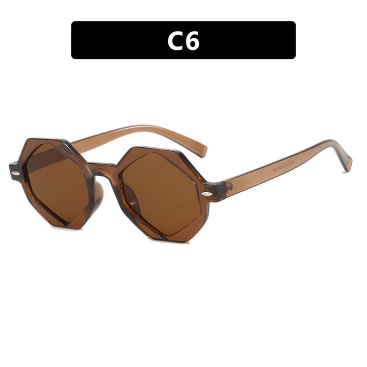 Ladies trendy sunglasses in modern octagonal design Stornfield