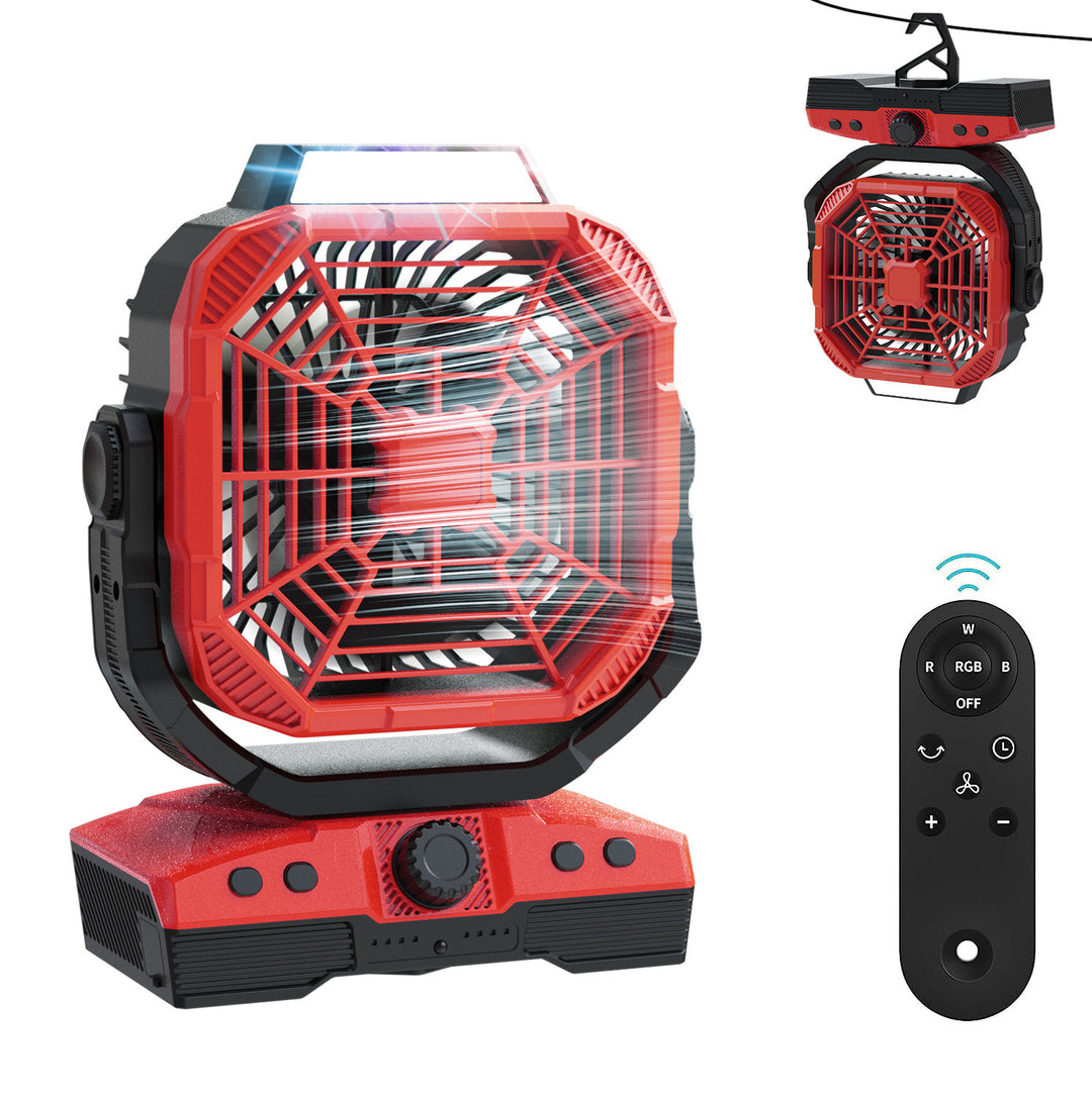 Men's Multifunctional Rechargeable Camping Light and Cooling Fan Stornfield
