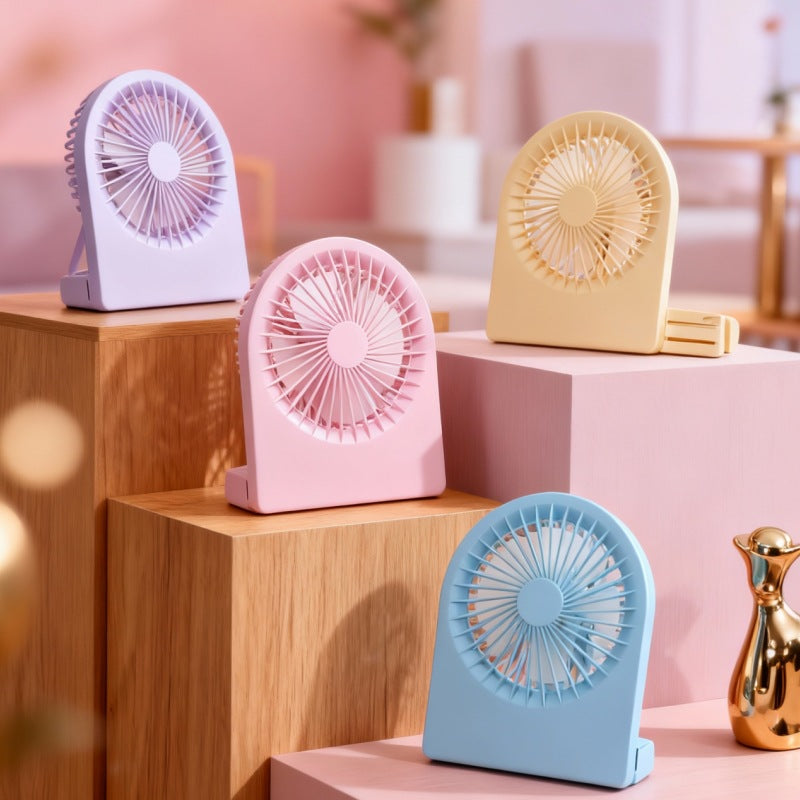 Ladies Compact Table Fan with USB Connection and Quiet Operating Modes Stornfield
