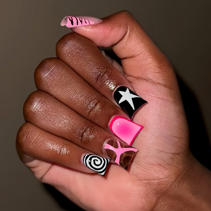 Creative Abstract Nail Art Extensions Stornfield