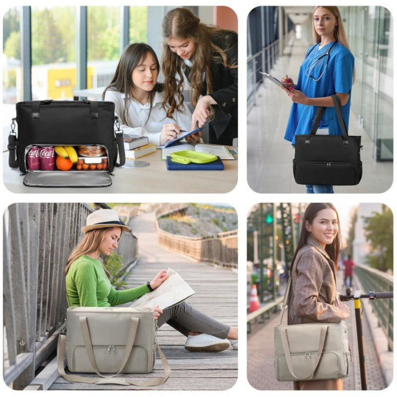 Insulated Multi-Pocket Grocery Tote Stornfield