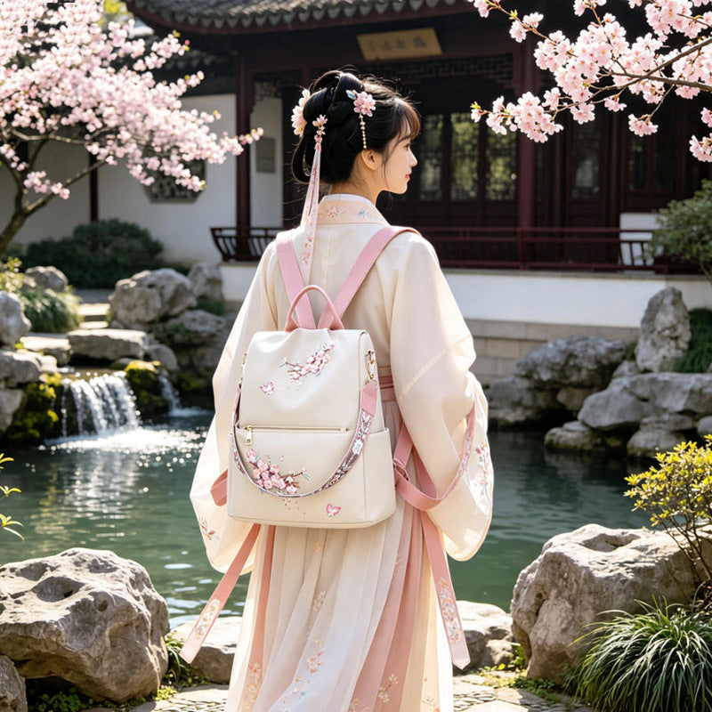 Women's Embroidered Floral Backpack Stornfield