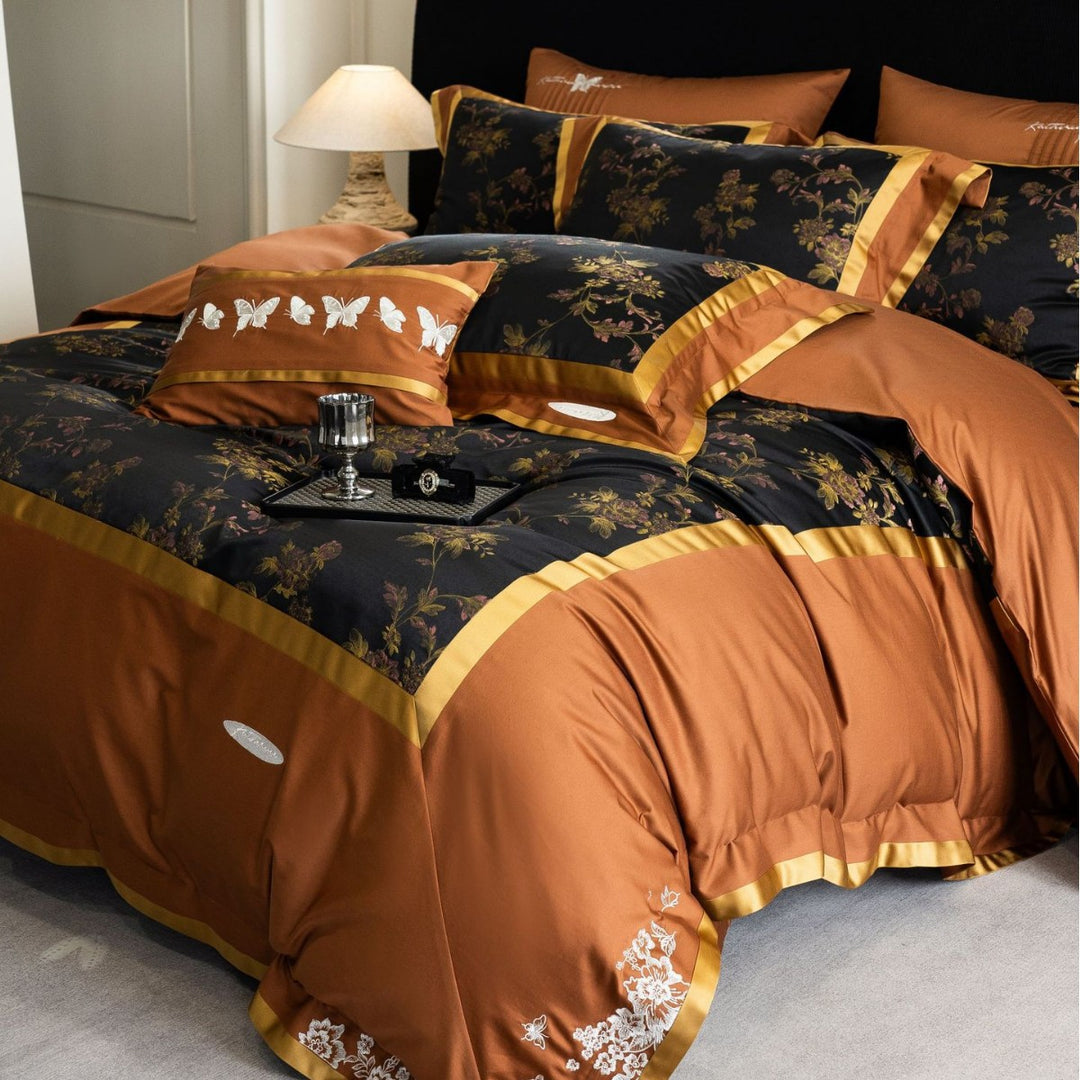Luxury Satin-Blend Duvet Cover Bedding Set