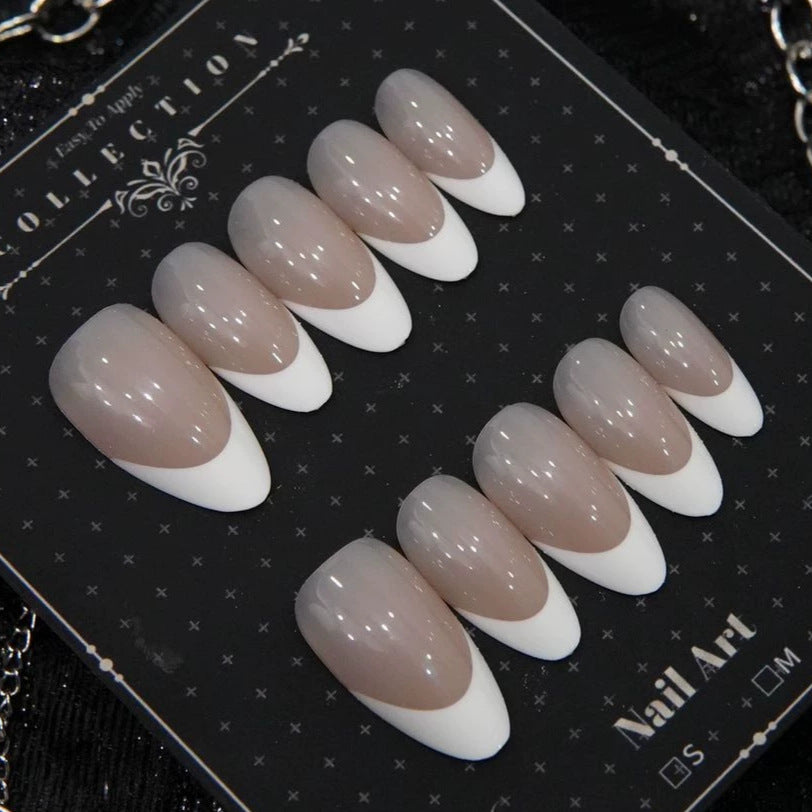 Elegant French Tip Press-On Nails