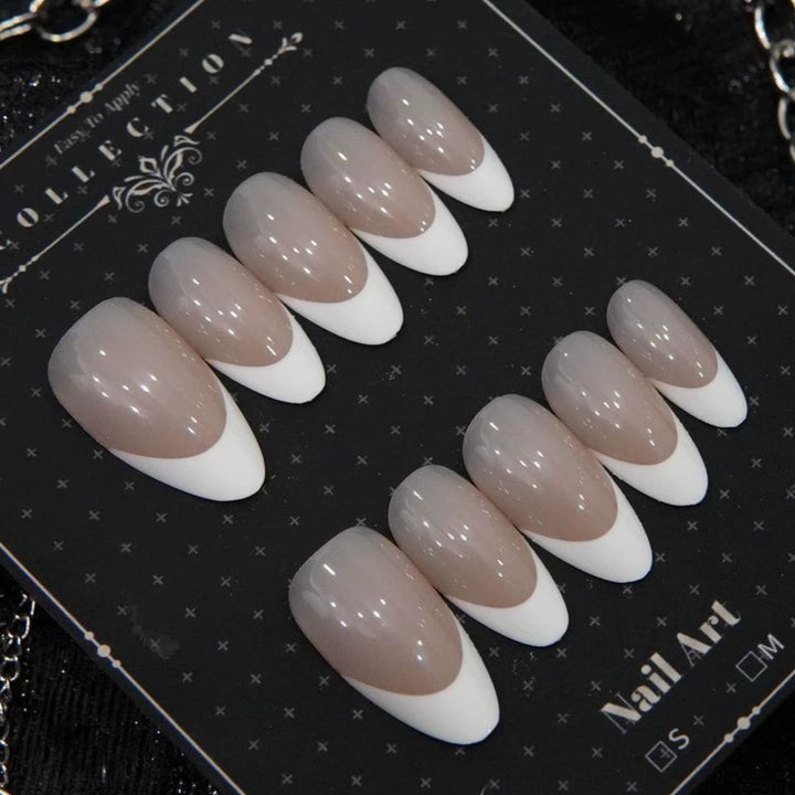 Elegant French Tip Press-On Nails